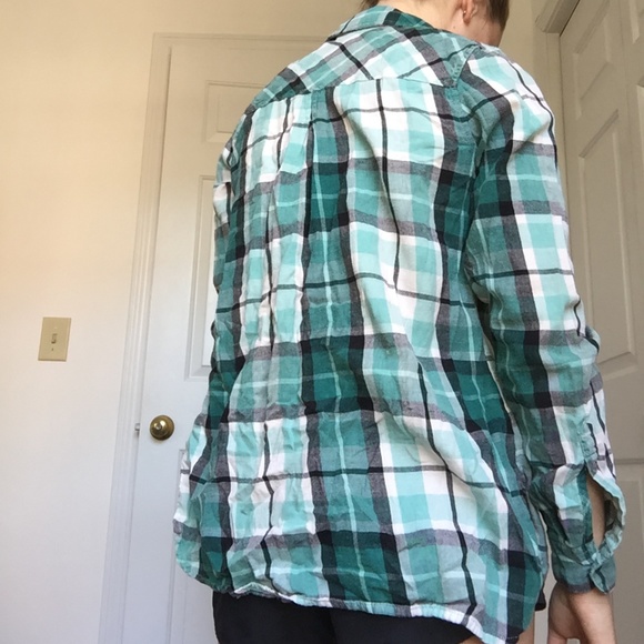 Turquoise flannel - Picture 3 of 5